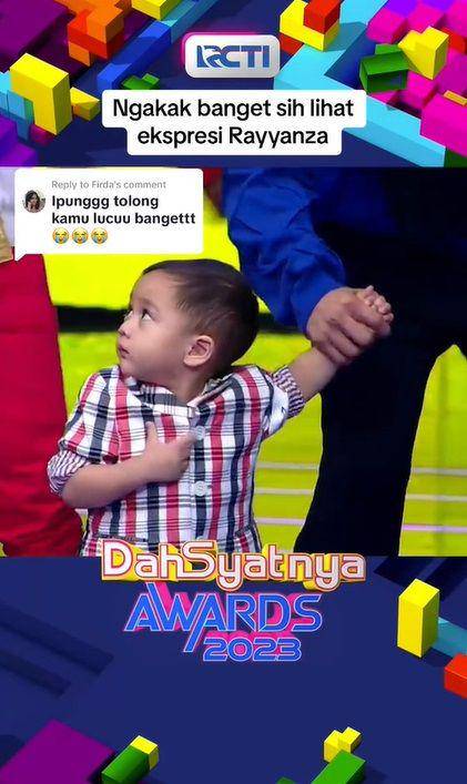 potret Rayyanza menang penghargaan (tiktok.cpm/officialrcti)