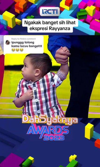 potret Rayyanza menang penghargaan (tiktok.cpm/officialrcti)