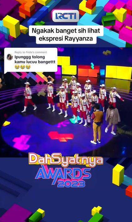 potret Rayyanza menang penghargaan (tiktok.cpm/officialrcti)