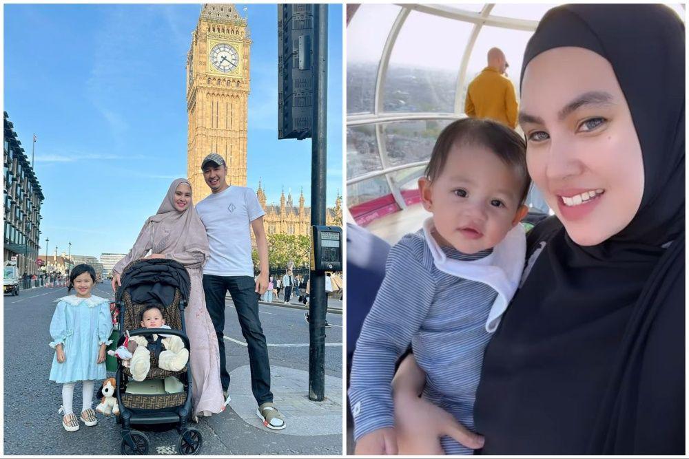 10 Potret Keluarga Kartika Putri Berlibur ke London, Khalisa Happy!