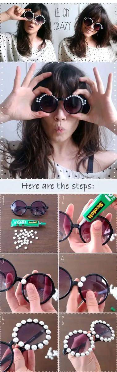 potret DIY kacamata (glamradar.com/Anjelina)