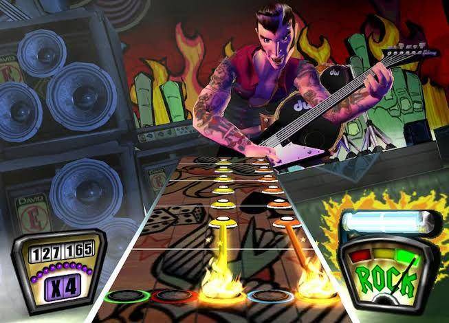 gameplay Guitar Hero II (dok. Harmonix Music System/Guitar Hero II)