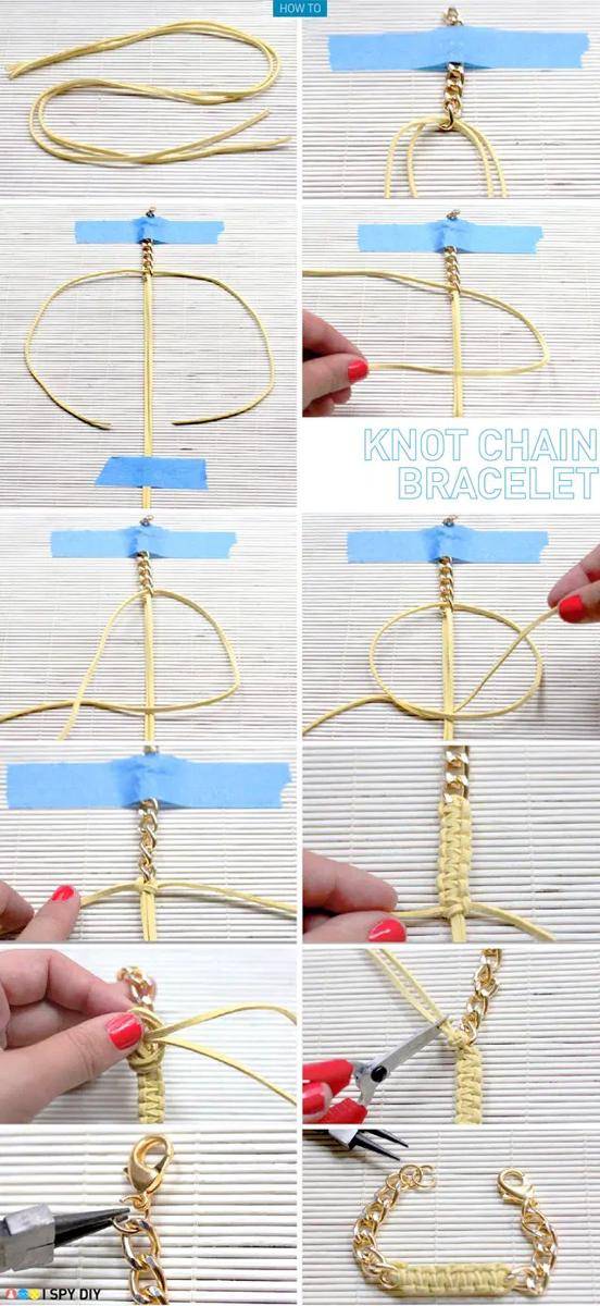 potret DIY chain bracelet (ispydiy.com/)