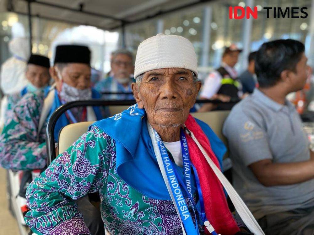 Jemaah haji lansia asal Palembang, usia 105 tahun (IDN Times/Sunariyah)