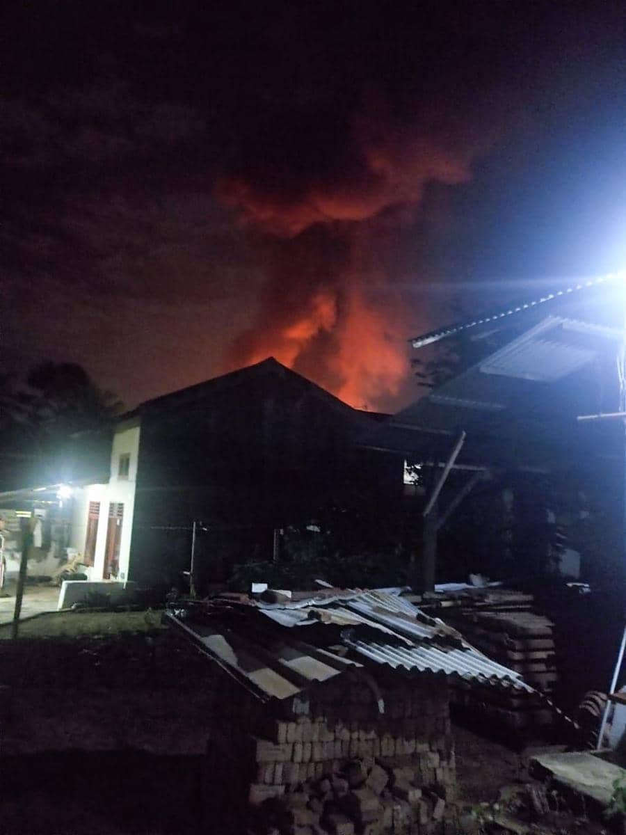 Kebakaran di Kemiling. (IDN Times/Istimewa)