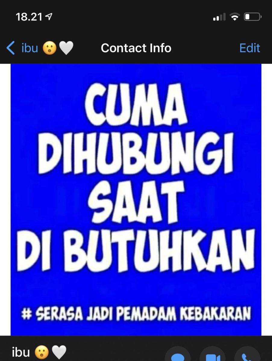 foto profil WA emak kocak (twitter.com/raa_zzz)