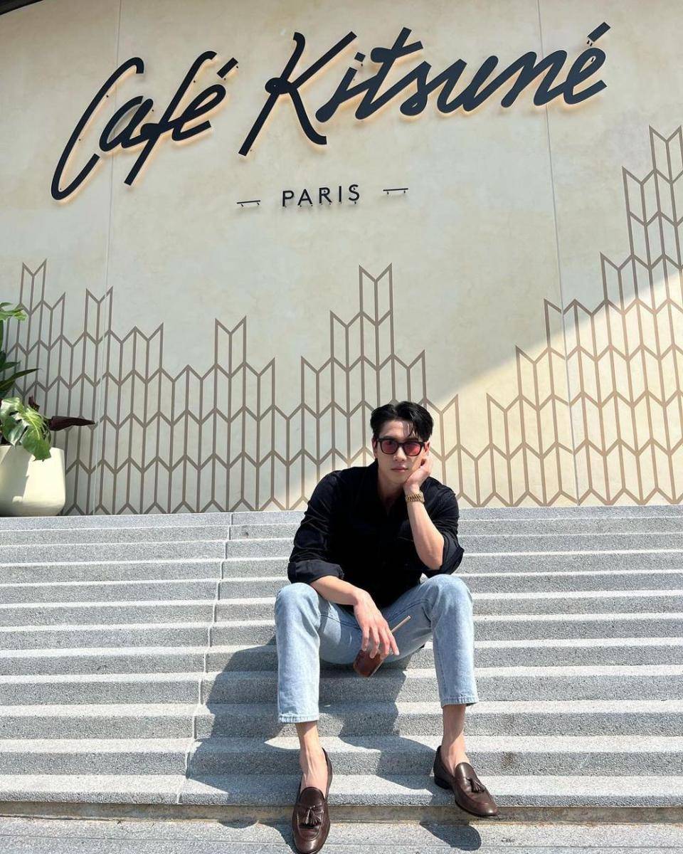 ide OOTD effortless ala Bright Rapheephong yang super nyaman (instagram.com/brightrpp)