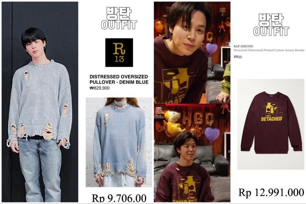 10 Harga Sweater Jimin BTS, Ada yang Sejutaan!