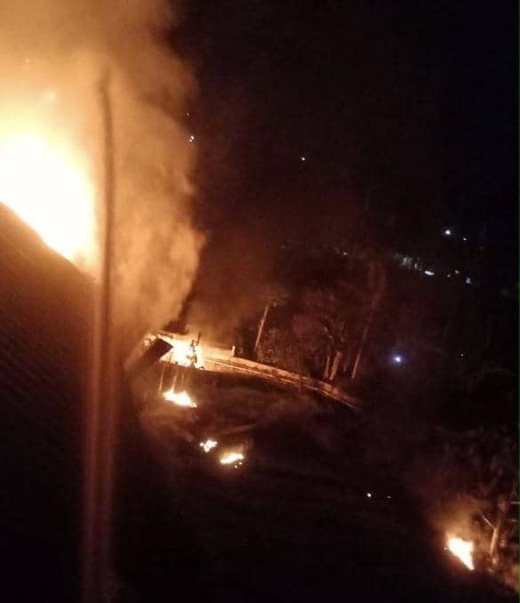 Kebakaran di Kemiling. (IDN Times/Istimewa)