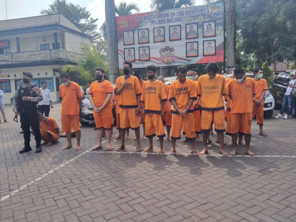 45 Orang di Malang Dibekuk, Curi Mobil hingga Kotak Amal