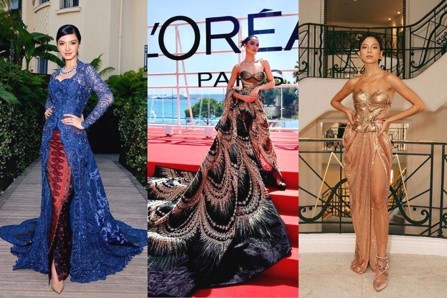 Gaya Cinta Laura, Raline Shah, dan Putri Marino di Cannes, bak Dewi!