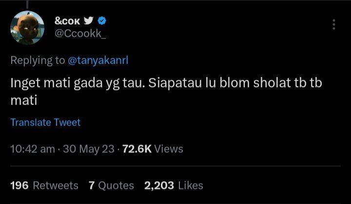 Tips anti malas shalat ala warga twitter (twitter.com/ @Ccookk_)