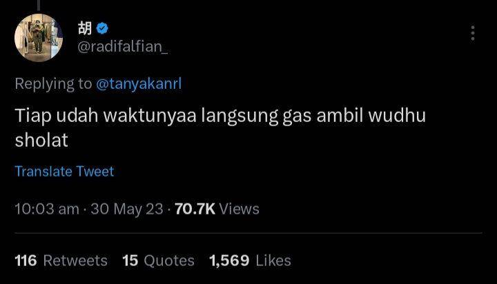 Tips anti malas shalat ala warga twitter (twitter.com/ @radialfian)