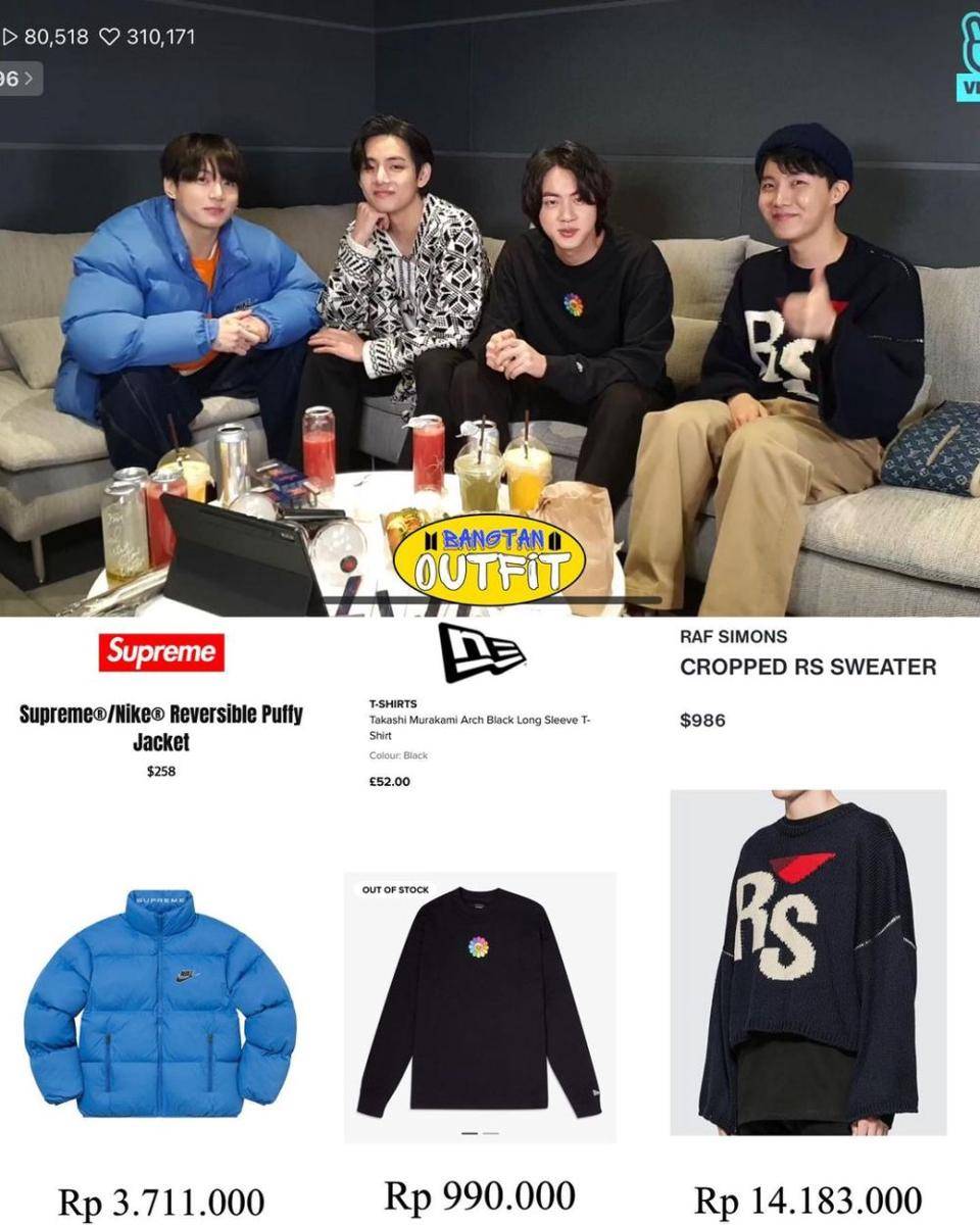 harga jaket Jungkook BTS (instagram.com/bangtan_outfit)
