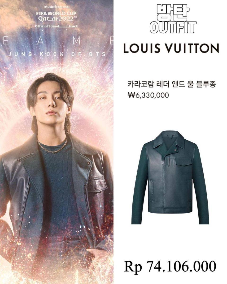 harga jaket Jungkook BTS (instagram.com/bangtan_outfit)