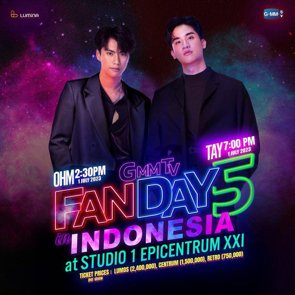GMMTV FANDAY 5 IN INDONESIA with Ohm Pawat dan Tay Tawan (dok. Lumina Entertainment)