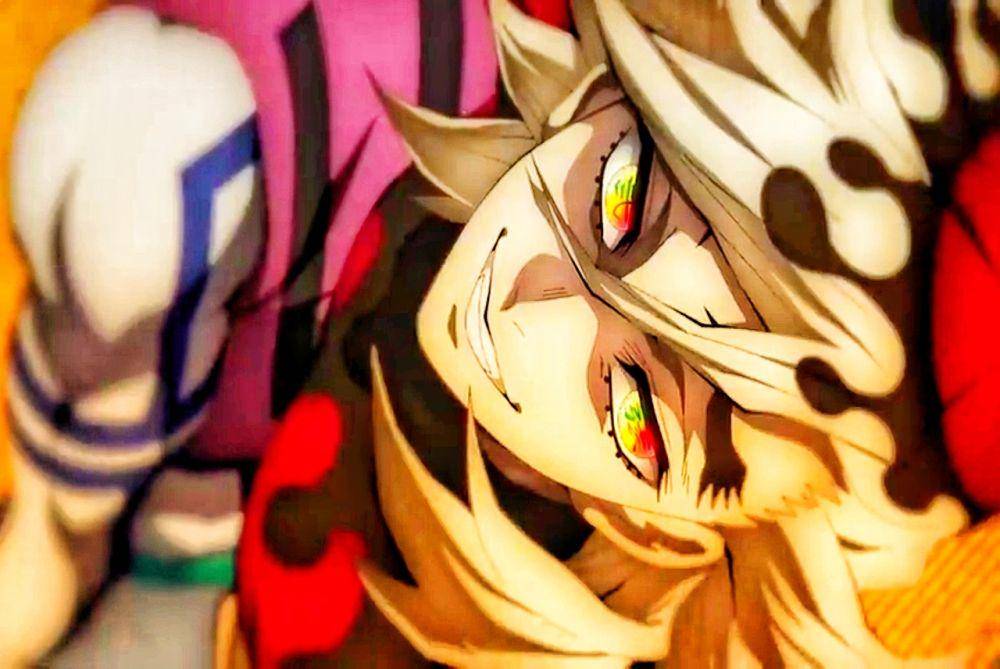 Ilustrasi upper moon 2 Douma (dok. ufotable/Demon Slayer: Kimetsu no Yaiba)
