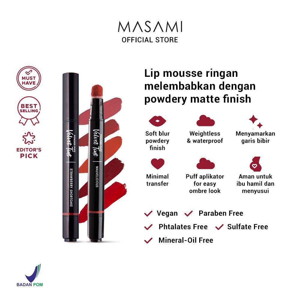 Masami Cosmetics Powder Puff Velvet Tint (dok. Shopee/masamiofficial)