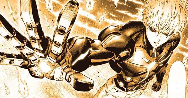 Genos muncul dengan pembaharuan senjata ( Dok. tonarinoyj.jp/One Punch Man )