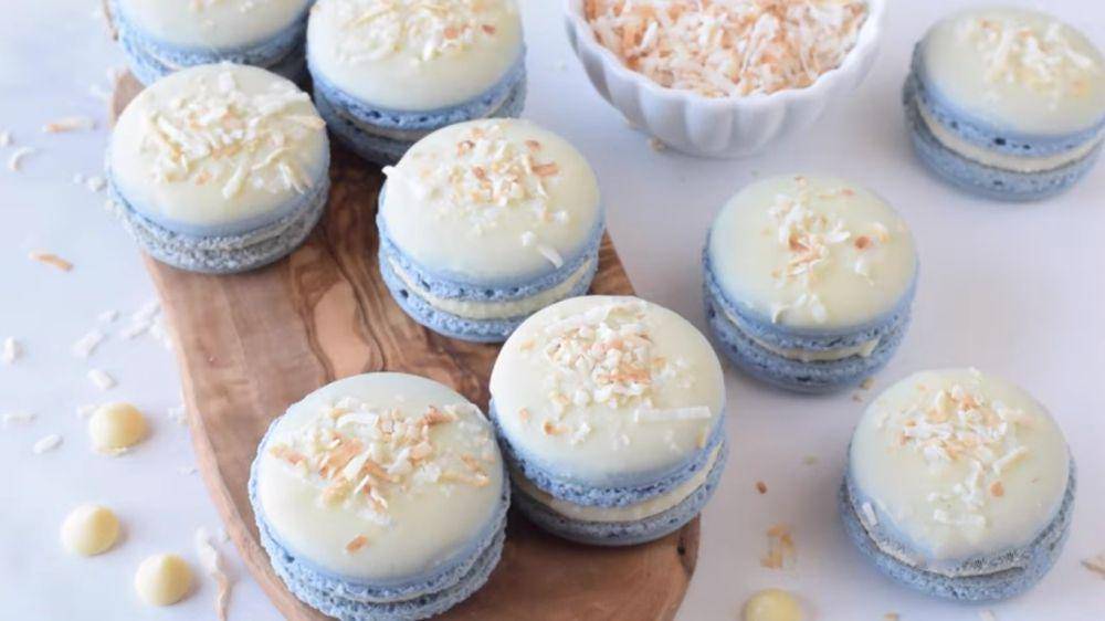 Coconut macarons. (YouTube.com/Pies and Tacos)