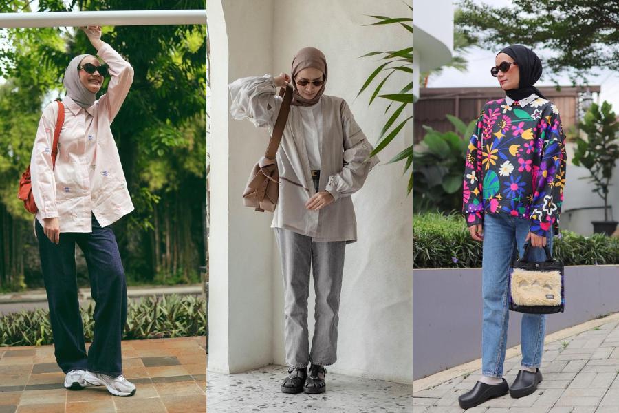 8 Inspirasi OOTD Hijab di Momen Liburan ala Dhatu Rembulan, Ciamik!