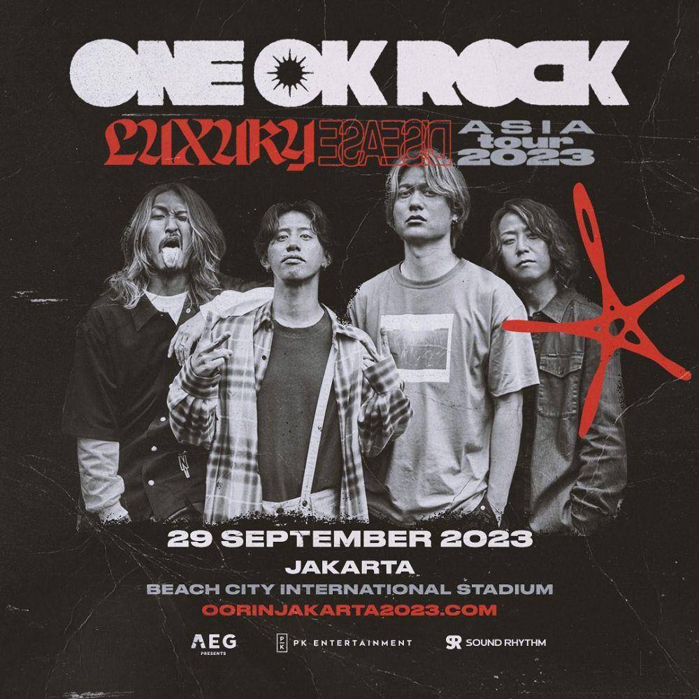 harga tiket konser ONE OK ROCK di Jakarta (instagram.com/pkentertainment.id)