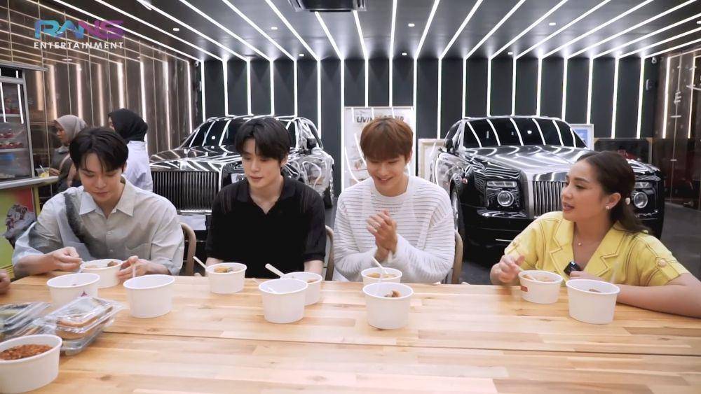 Raffi ajak member NCT makan di garasi (youtube.com/ransentertainment)