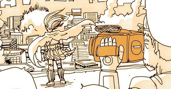 Webigaza di depan kamera sebelum beraksi (Dok. http://galaxyheavyblow.web.fc2.com/One Punch Man Web Comic)