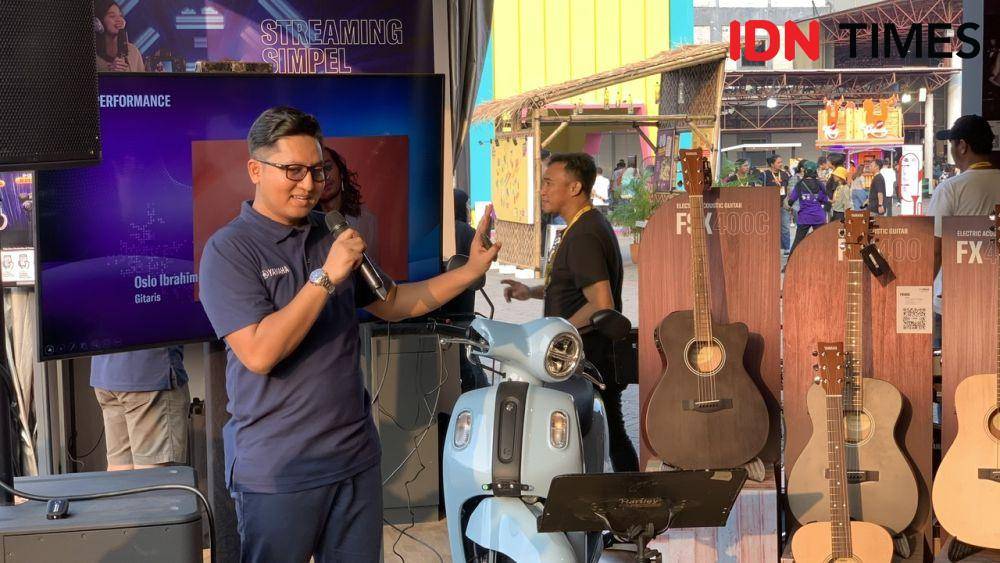 Booth Yamaha Indonesia di Java Jazz (IDN Times/Fadhliansyah)