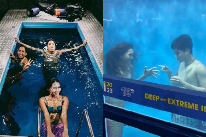 8 Potret Dikta Jadi Merman di DXI 2023, Curi Atensi dengan Ekor Batik!