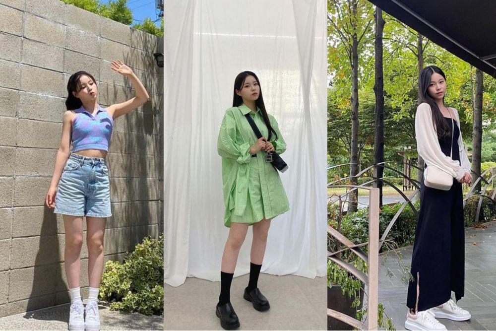 10 Inspirasi OOTD Kasual ala Kyujin NMIXX, Tampil Manis dan Girly!
