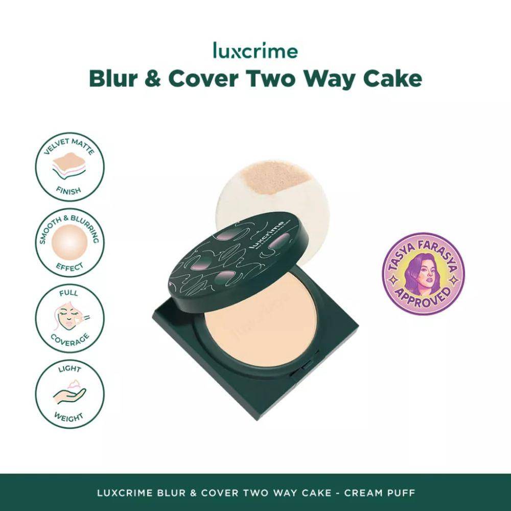 Potret produk Luxcrime Blur & Cover Two Way Cake (shopee.co.id/luxcrime)