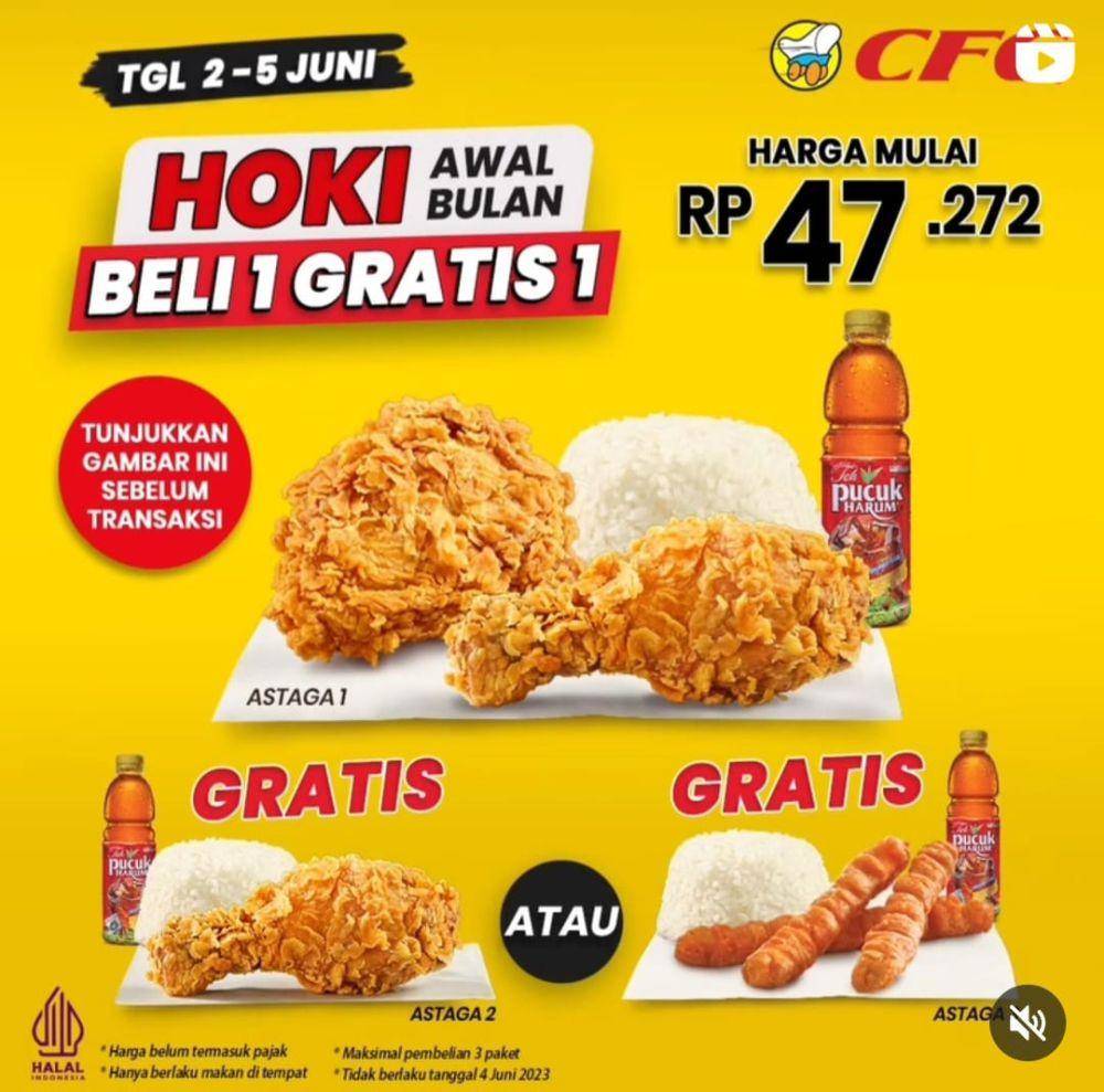 Promo CFC (instagram.com/cfcindonesia_official)
