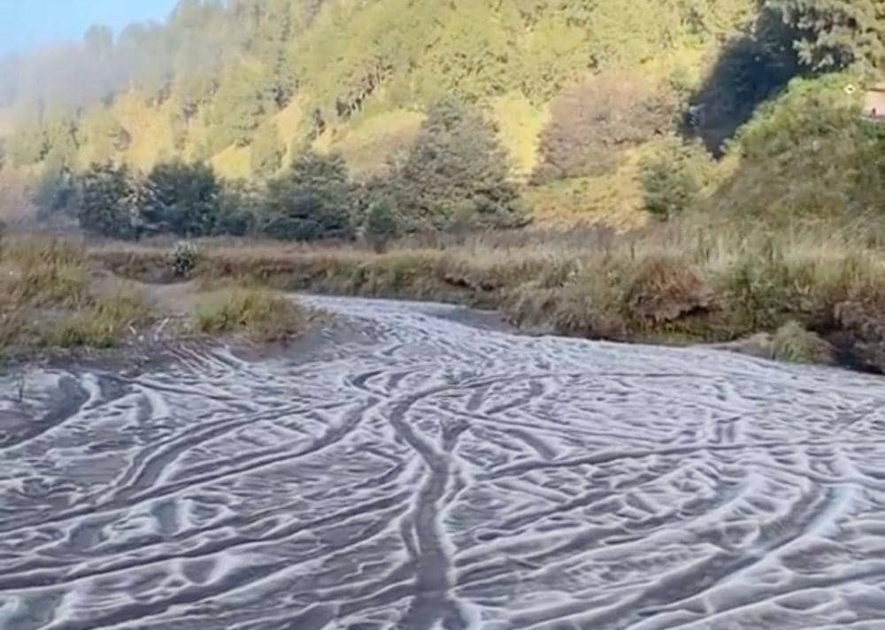 Fenomena frozen di Gunung Bromo. DOk. TNBTS