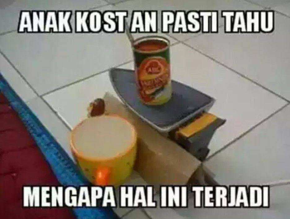 lifehack anak kos akhir bulan (instagram.com/memecomic.id)