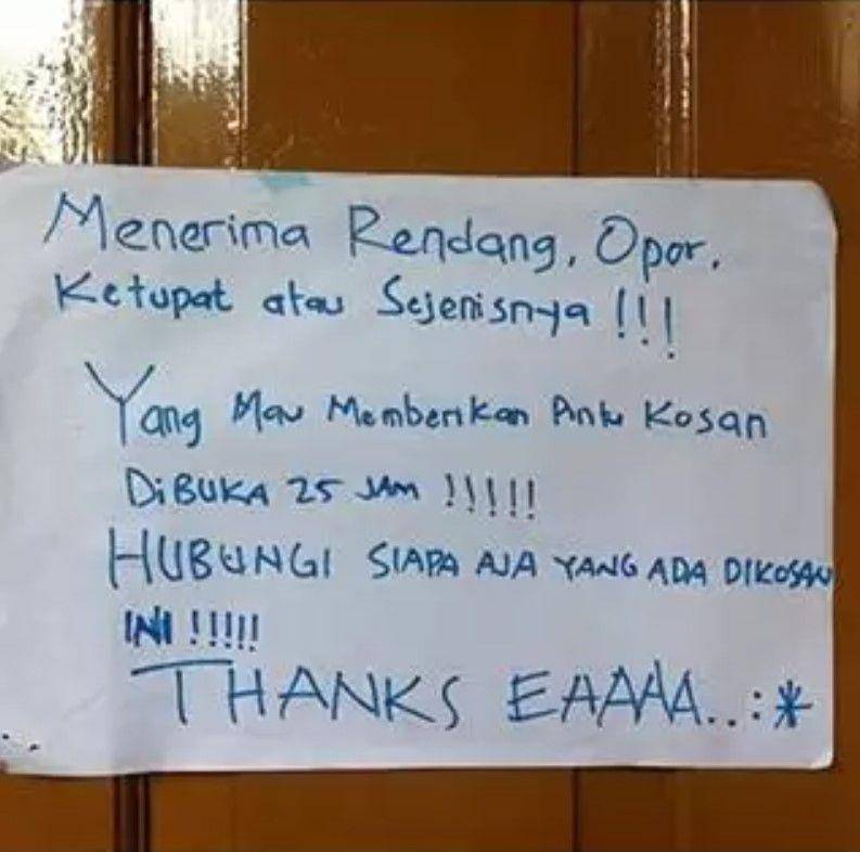 lifehack anak kos akhir bulan (instagram.com/wkwkland_real)