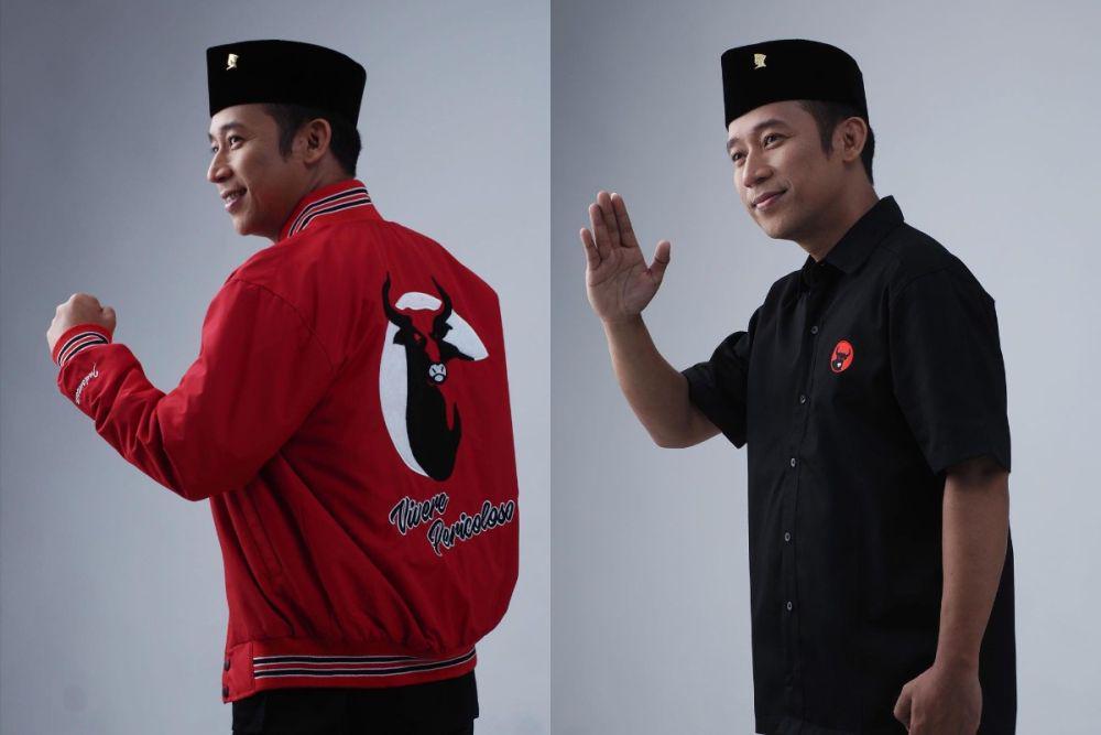 7 Potret Denny Cagur Jadi Bacaleg DPR RI, Berwibawa dan Berkharisma!