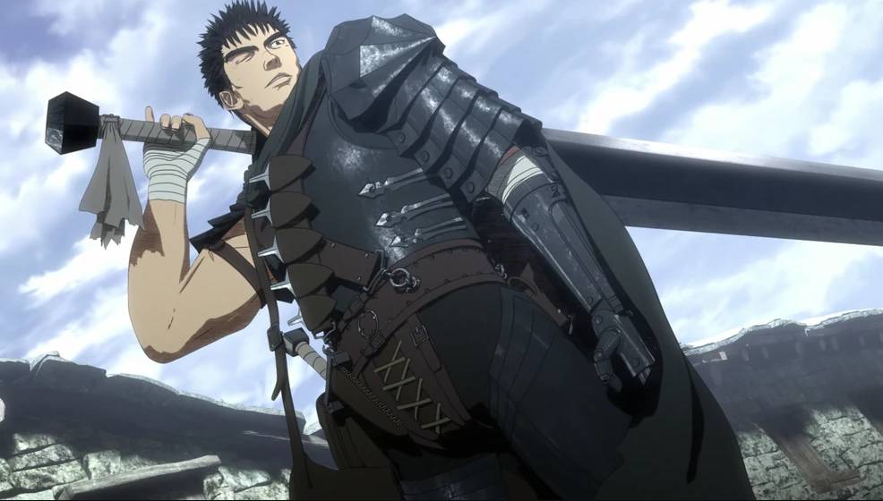 Guts dari anime Berserk (2016) (dok. Millepensee, GEMBA/Berserk)