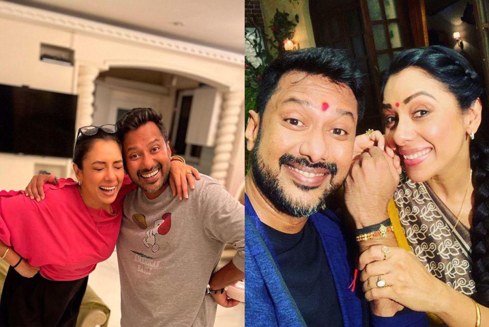 7 Potret Kedekatan Rupali Ganguly dan Vijay Ganguly, Saling Dukung!
