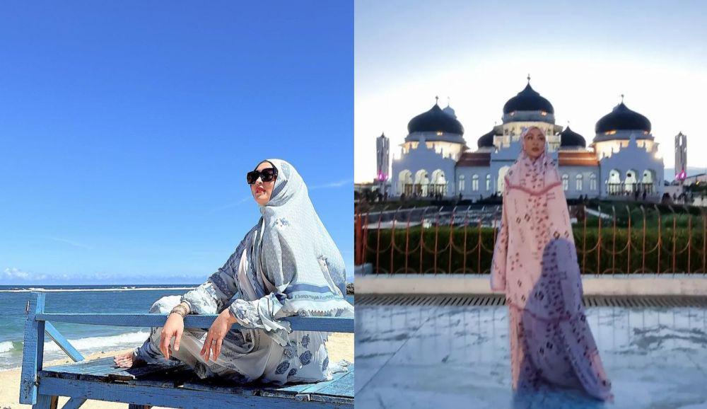 7 Momen Angelina Sondakh di Aceh, Tausiah hingga Wisata Religi!