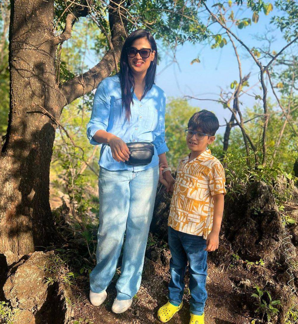 Shweta Tiwari dan putranya (instagram.com/shweta.tiwari)