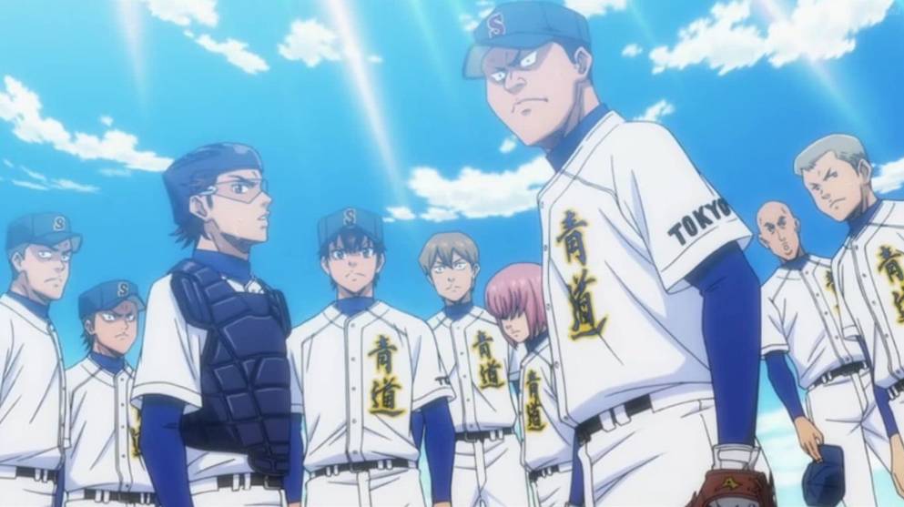 Tim Seido dari anime Diamond no Ace (2013) (dok. Production I.G, Madhouse/Diamond no Ace)