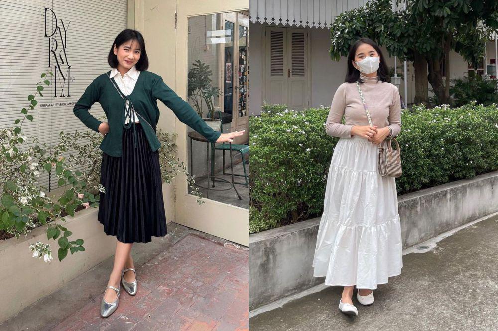 8 Ide Mix and Match OOTD Kasual dengan Rok ala Jesica Ceren