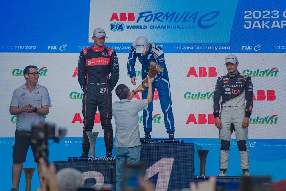 Para juara di ajang Gulavit Jakarta E-Prix 2023 (Dok. Formula E)