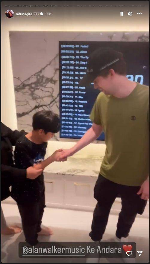 Alan Walker ke Andara (Instagram.com/raffinagita1717)