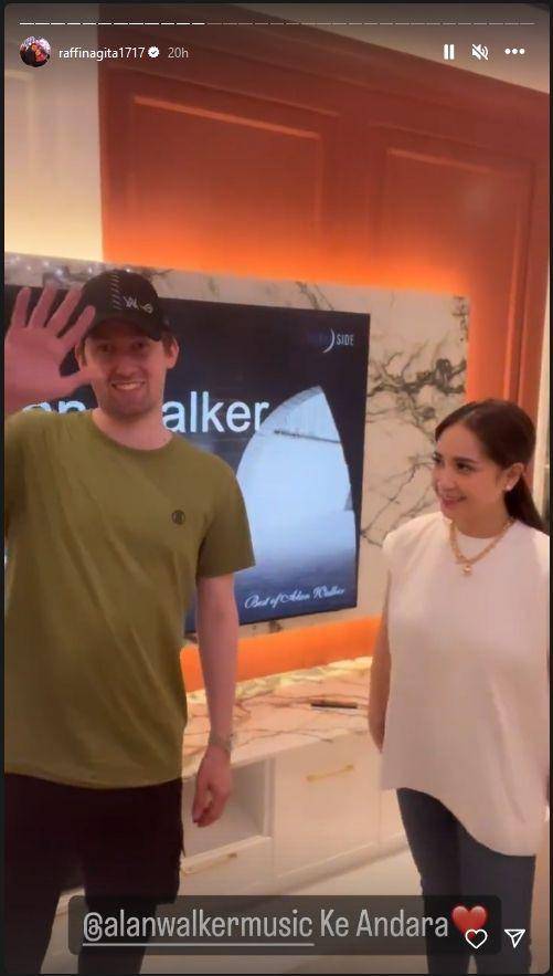 Alan Walker ke Andara (Instagram.com/raffinagita1717)