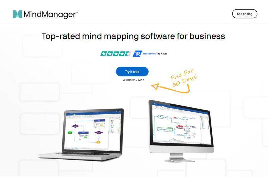 ilustrasi aplikasi MindManager (dok. mindmanager.com)
