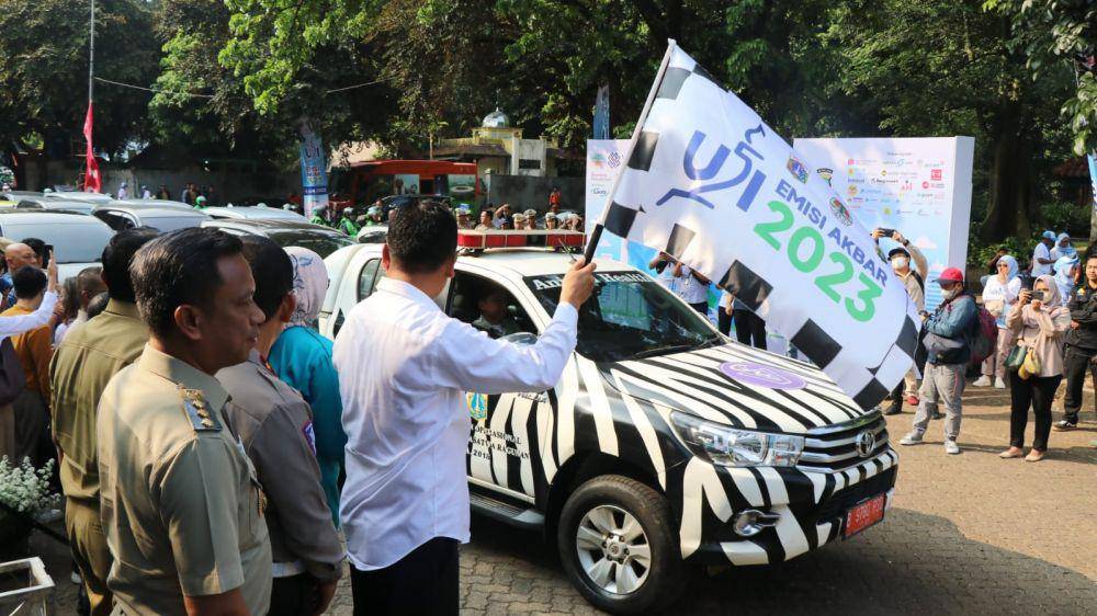 Pemprov DKI gelar uji emisi di Ragunan, Jakarta Selatan, Senin (5/5/2023). (dok. Pemprov DKI Jakarta)