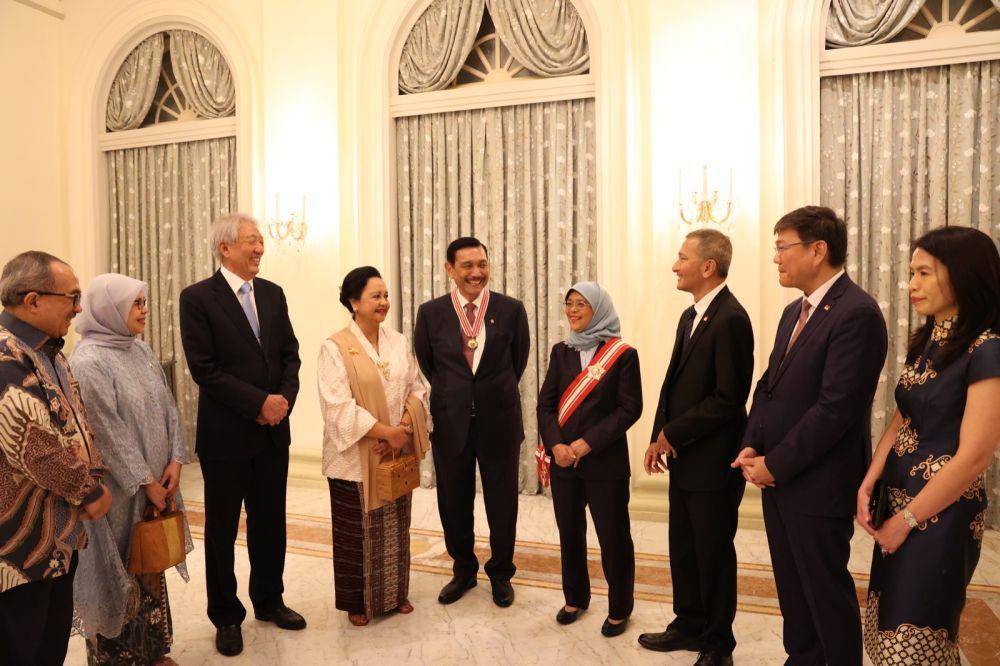 Luhut sampaikan rasa terima kasihnya kepada Presiden Singapura (IST)
