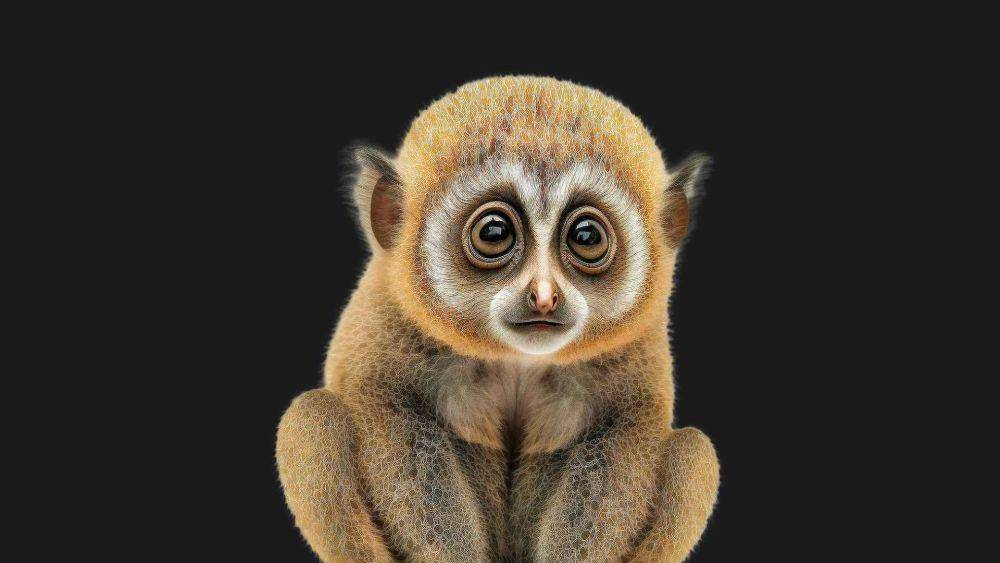 ilustrasi anak kukang (pixabay.com/Alan Frijns)